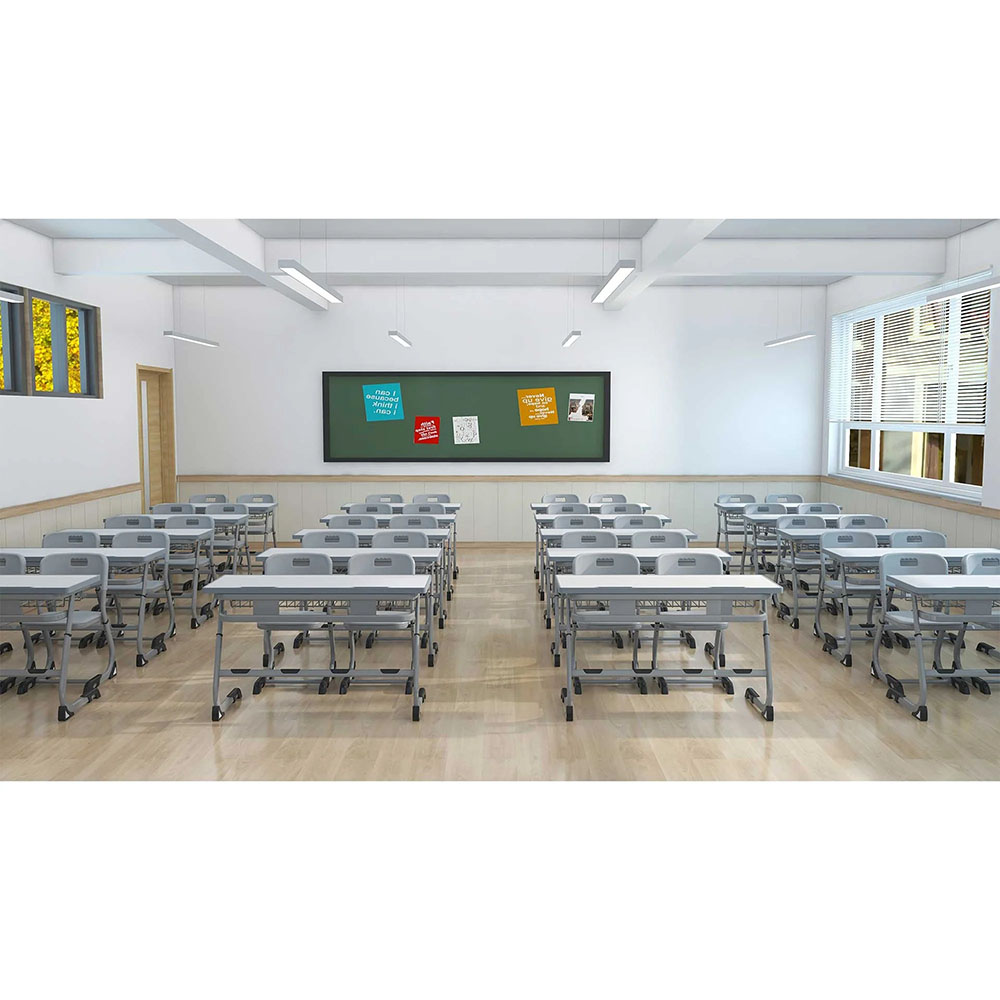 Двоен регулируем ученически чин-маса RFG Ergo School бял-сив